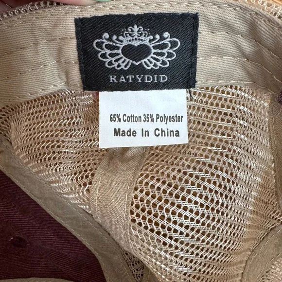 Katydid Tropic Like It's Hot‎ Trucker Hat Distressed Summer Baseball Cap - Picture 4 of 6